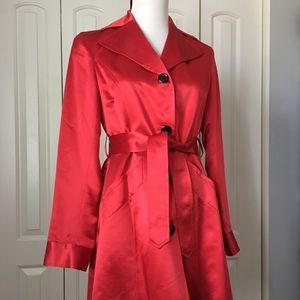 Anne Klein 100% SILK trench